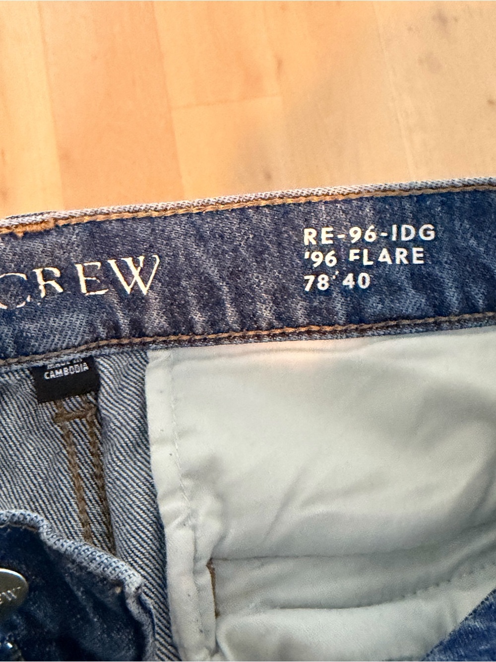 J. Crew Denim Wide-Leg High-Rise Jeans - Blue - Picture 4 of 4
